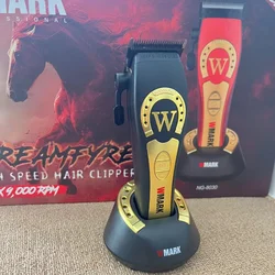 Feelergo W-8030 Cortapelos profesional, 9000 RPM de alta velocidad, cortapelos inalámbrico para barberos corte de pelo