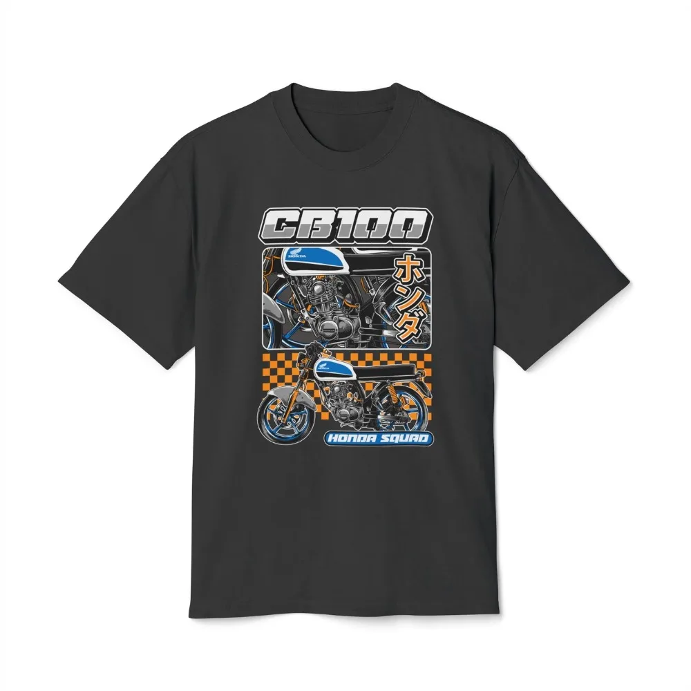 

Honda Men's and Women's T-shirt Summer Cotton Short-sleeved Shirts Spring and Autumn Vintage Motorcycle Off-road Cycling Top