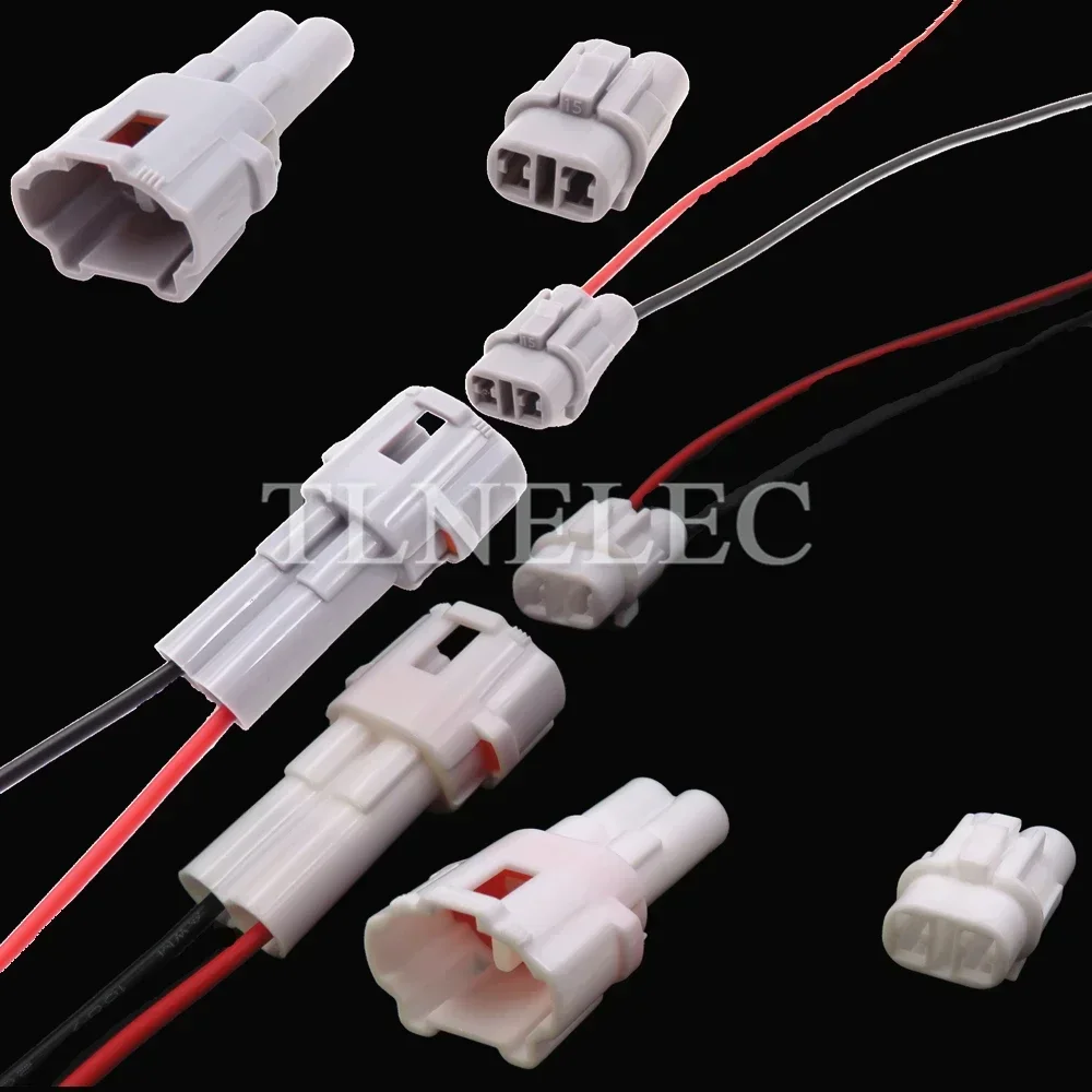 2 Pin Way Automobile Sealed Socket With Wires Car Wire Cable Connectors For Honda 6180-2321 6187-2311