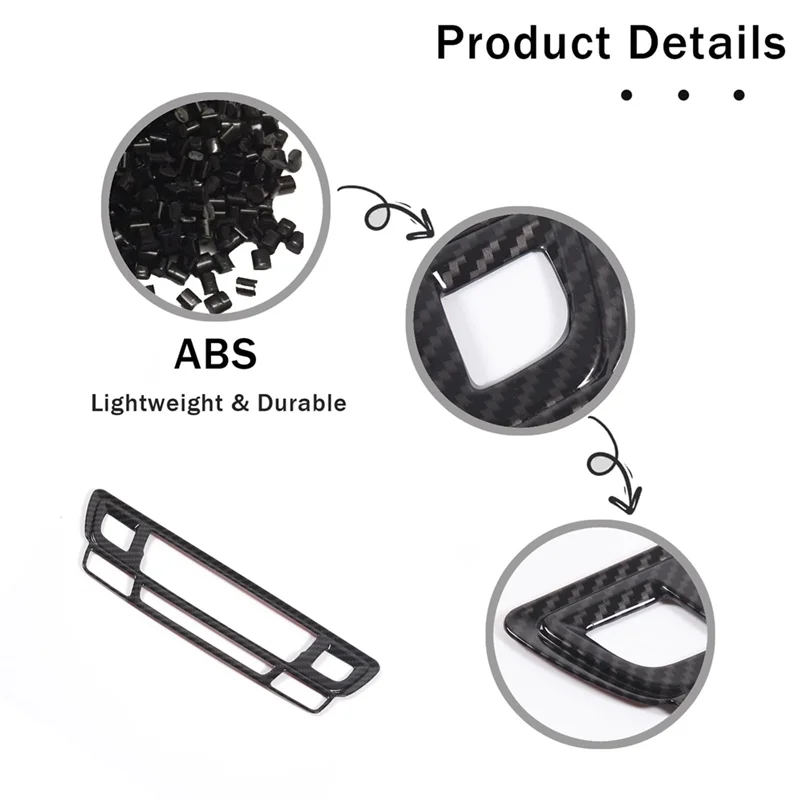 

A03E-For Honda Pilot 2016-2022 Ridgeline 2017-2023 Passport 2019-2023 Car Parts Center Console Air Conditioning Switch Frame Tri
