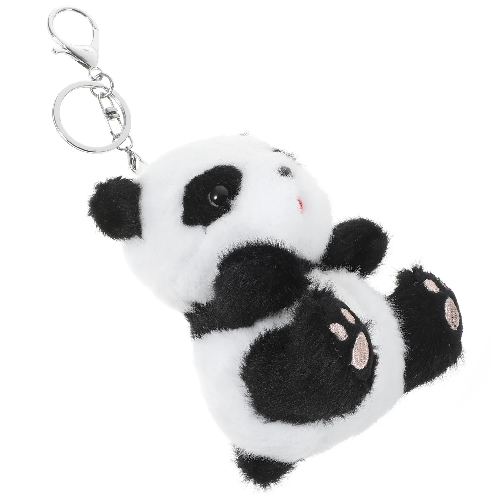 

Panda Key Ring Plush Panda Key Chain Stuffed Animal Key Ring Cute Panda Pendant Charm Car Key Holder Backpack Purse Handbag
