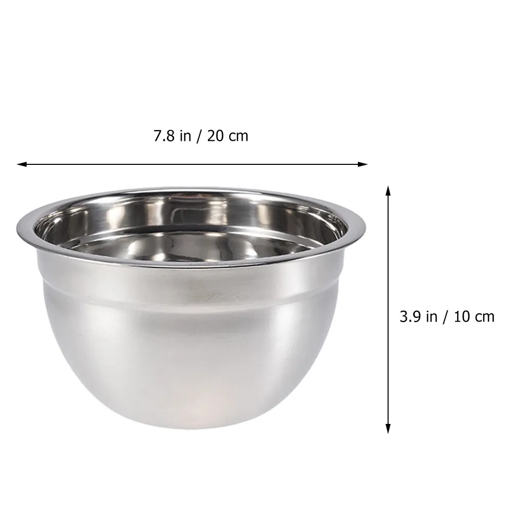Stainless Steel Mixing Bowls 2 Pack Heavy Duty Rust Resistant Wide Rim for Salad Soup Home Restaurant