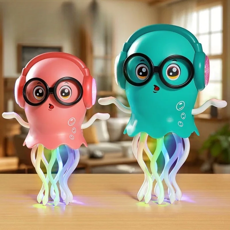 Dancing Octopus Toy Smart Tentacle Explorer Crawling Dancing Automatic Obstacle Sensor Toys Electric Crawling Octopus