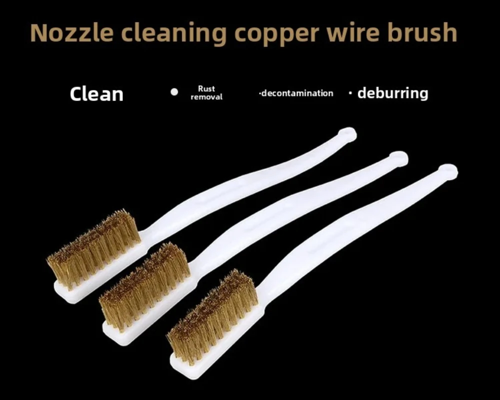 C Cleaning Toothbrush, Brush, Full Copper Wire 3D Printing Accessories, Cleaning And Rust Removal Tools, Nozzle Heating Block