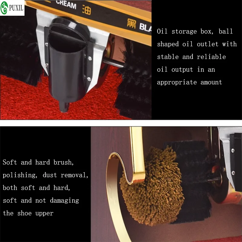 220V Fully Automatic Shoe Polisher Infrared Electric Shoe Cleaner Machine Brushing Poshing Machine Hotel Leather Polisher
