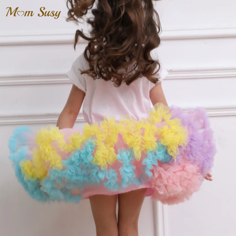 

Baby Girl Tutu Skirt Ballerina Pettiskirt Fluffy Infant Toddler Ballet Princess Tulle Clothes Party Birthday Costume Dance 1-10Y