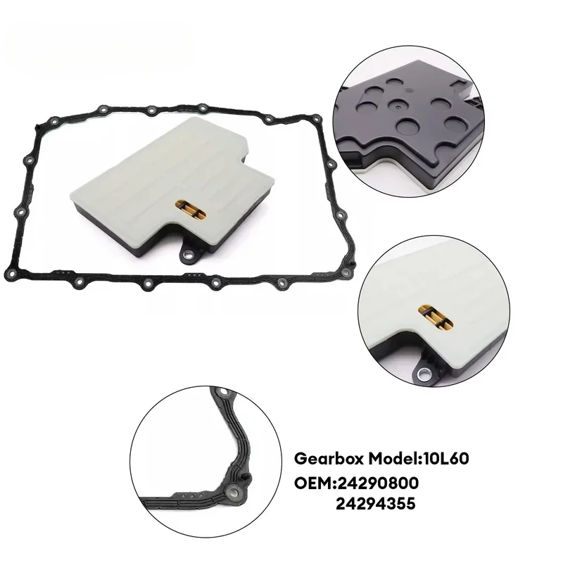 

Durable Transmission Filter and Oil Pan Gasket 10L60 24290800 24294355 Spare Components