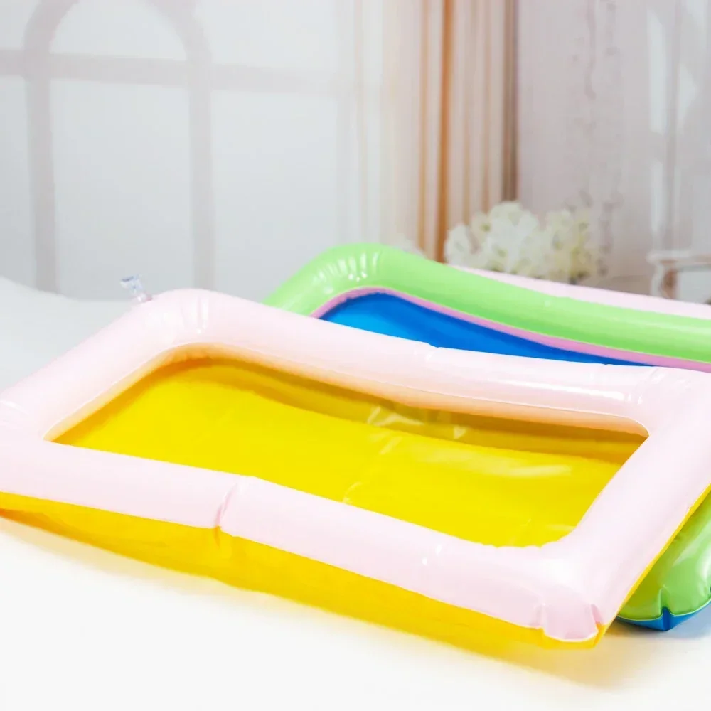 Educational Indoor Multifunction Inflatable Sand Tray Toys for Children Play Sand Modeling Clay Supplies Slime Table Accessories