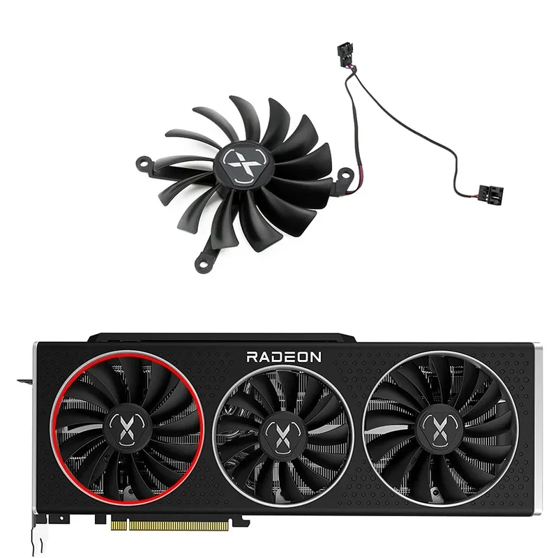 95MM CF1015U12D 87MM CF9015U12D GPU Cooling Fan For XFX Speedster MERC 319 RX6800 RX6800XT V1 Video Card