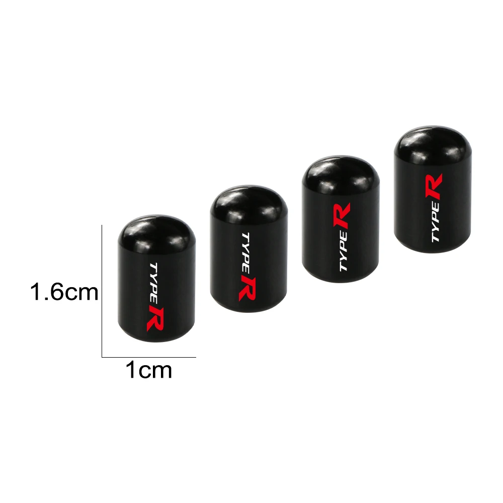 For Honda Civic Type R FK8 Type S Accessories Car Tire Valve Stem Caps Replaceable Aluminium Alloy Auto Wheel Valve Dust Cover