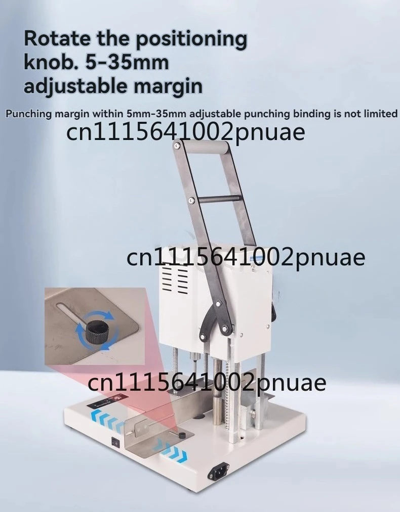 U-DMK150 Electric Single Hole Small Financial File Loose Leaf Accounting Voucher Document Hollow Fried Dough Twists Drill
