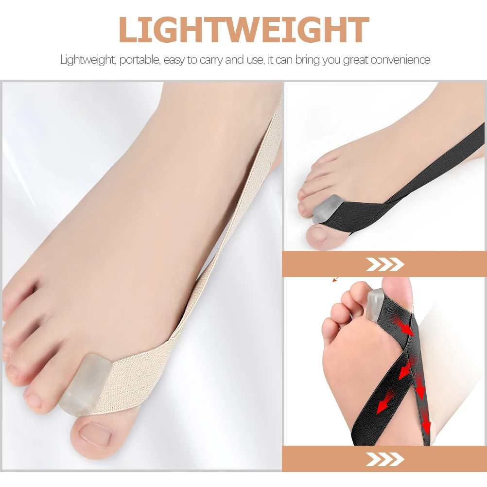 

2pcs Separator Big Shape Corrector Bunion Toe Spacer Lightweight Portable Pedicure Toe Spacers For Men Women Overlapping Toes