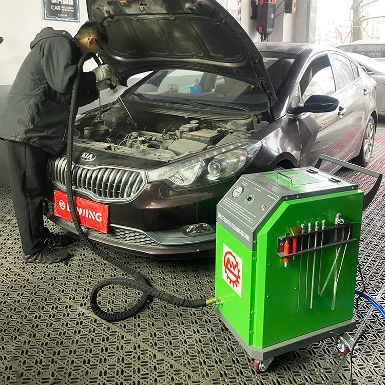 Commercial Professional Industrial Use Engine CO2 Carbon Deposit Cleaner Auto Care Dry Ice Blaster Cleaning Machine