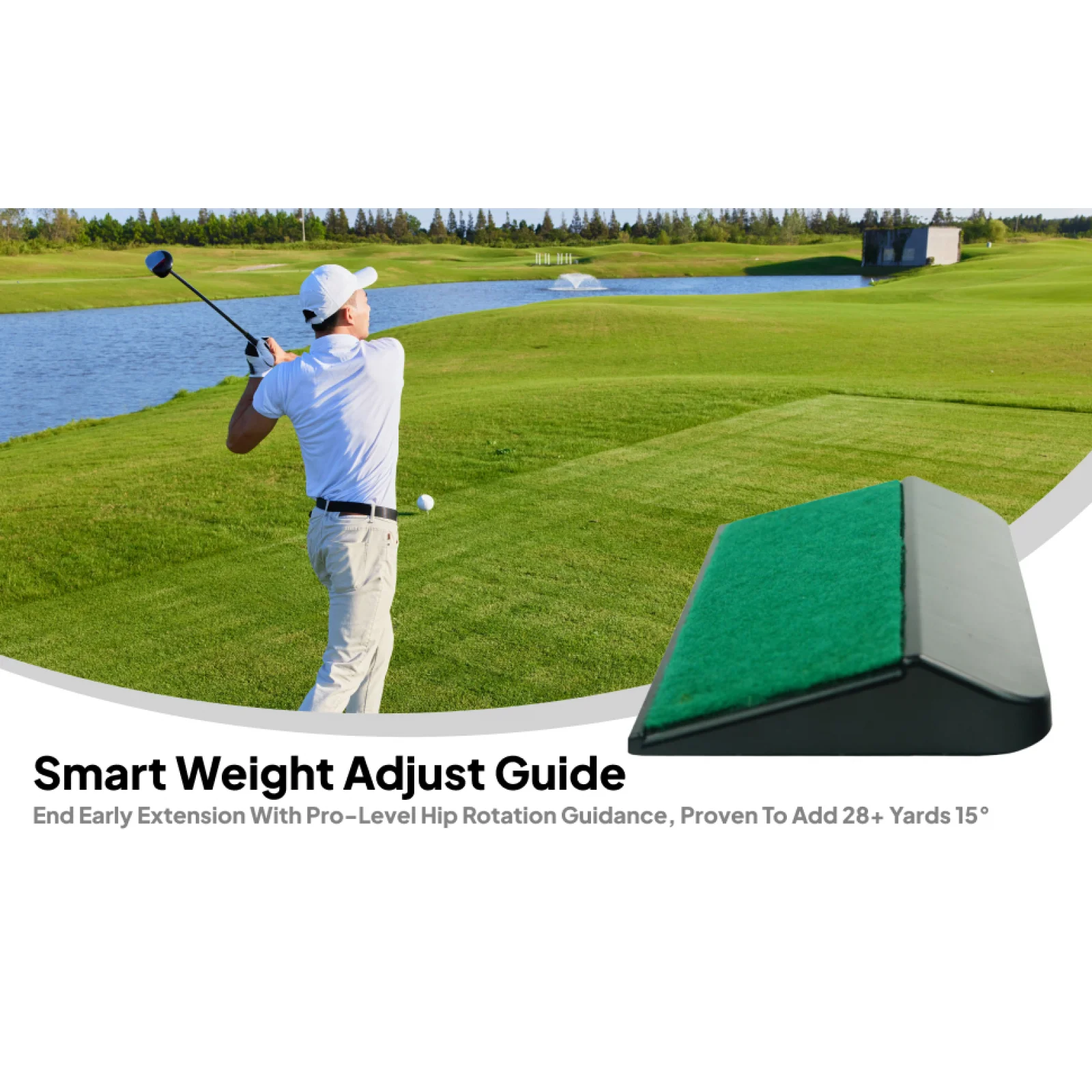Training Aid Swing - Golf Swing Voetwedges Balansbord Plastic Swing