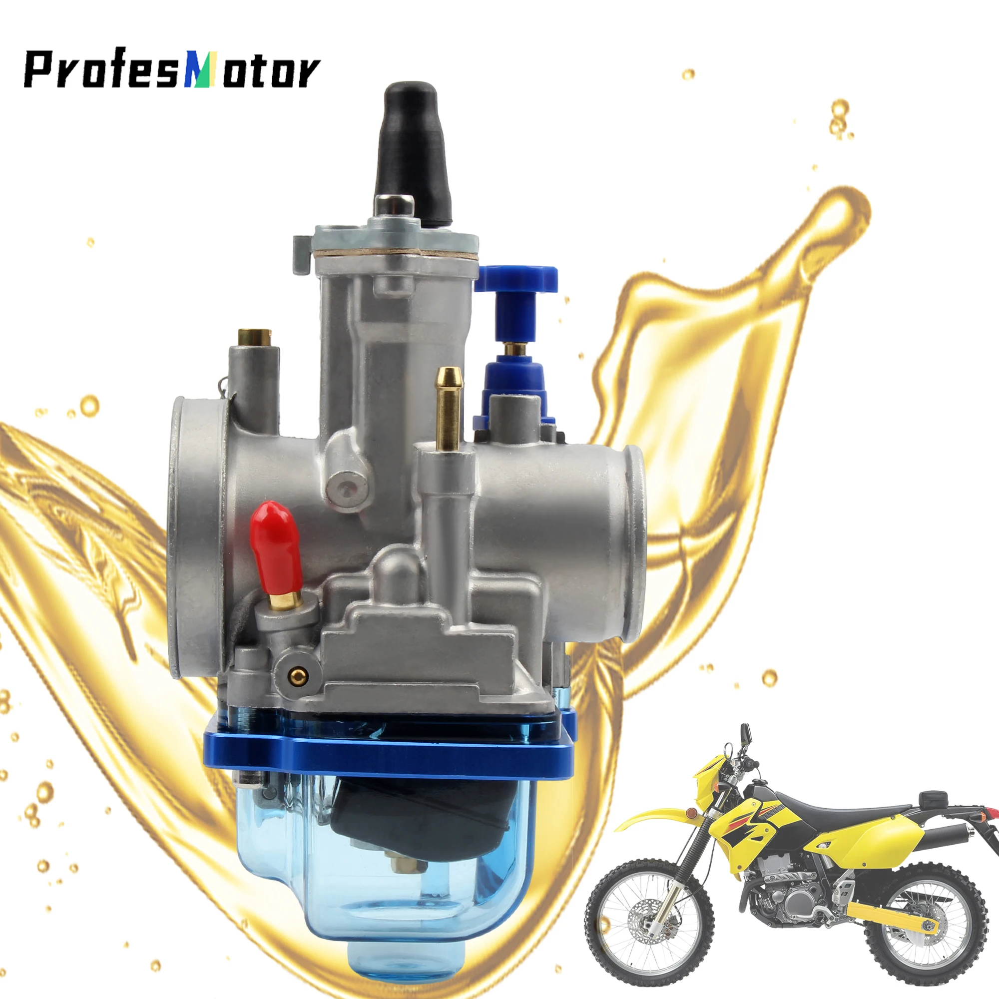 

24 26 28 30 32 34mm Universal Racing Carburetor With Power Jet For KEIHIN KOSO OKO PWK Blue Bowl 2T 4T Scooter ATV Dirt Bike