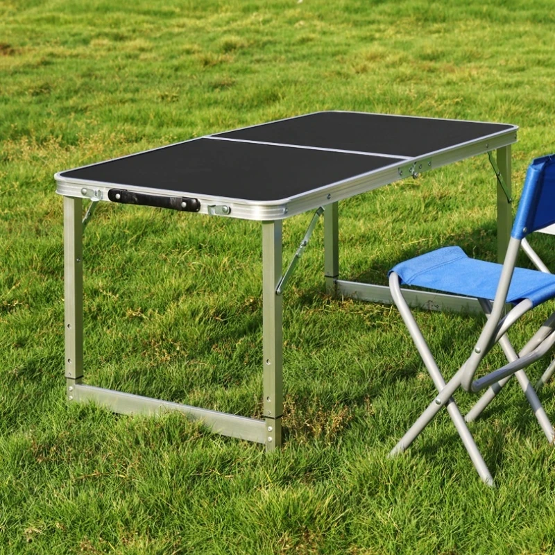 Outdoor Folding Table Camping Night Market Stall Portable Table Camping Barbecue Table Aluminum Alloy Study Table Wholesale New