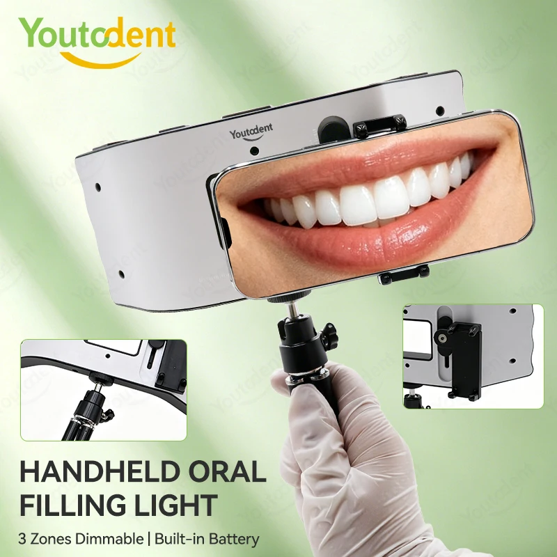 Dental Photography Equipment LED Oral Filling Lamp Orthodontics Flash Light With Bracket for Dentist Photo Fill Intraoral Light