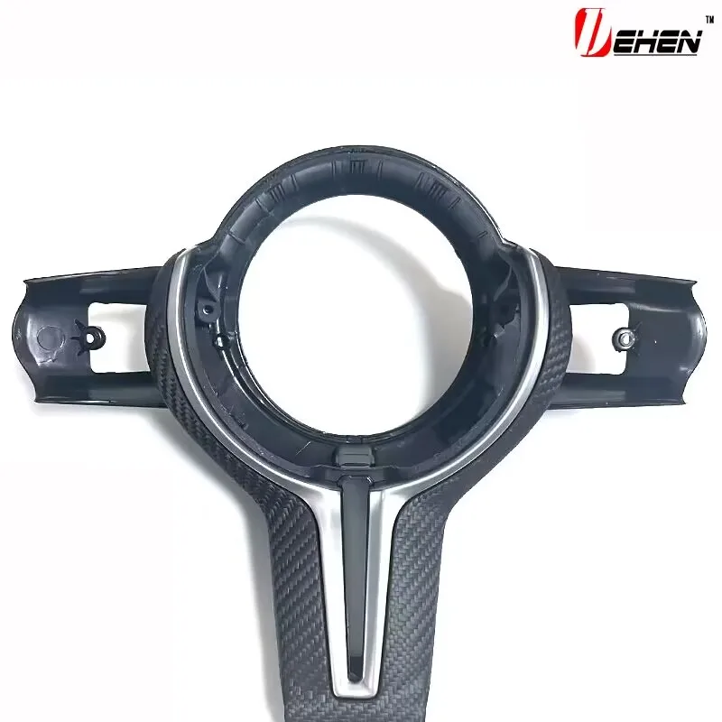 For M Series F80 F82 F10 F06 F12 F13 F15 F16 & M-sport F20 F22 F30 F31 F32 F33 F36 For Steering Wheel Trim Carbon Fiber