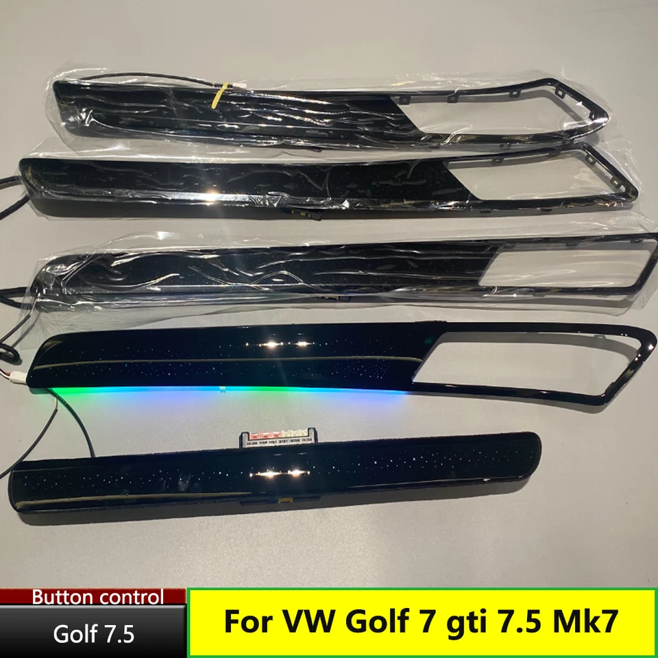 ل 2014-2020 VW Golf 7 GTI 7.5 Mk7 LED الضوء المحيط RGB Ambientebeleuchtung الداخلية ستار الديناميكي سيمفونية جو مصباح ABS #2