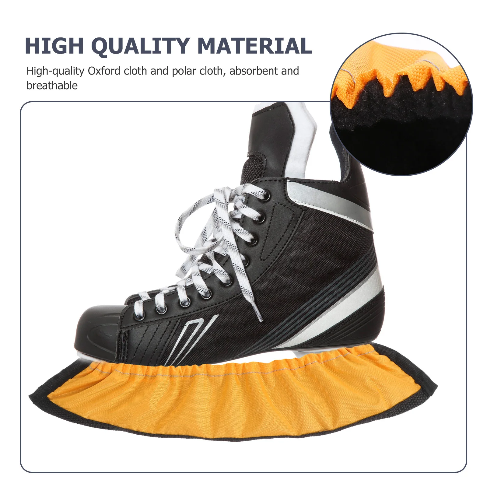 

1 Pair Ice Skates Blades Guard Water-Absorbing Supple Protector Protects Blades from Chipping Damage Fixing Device for Skaters