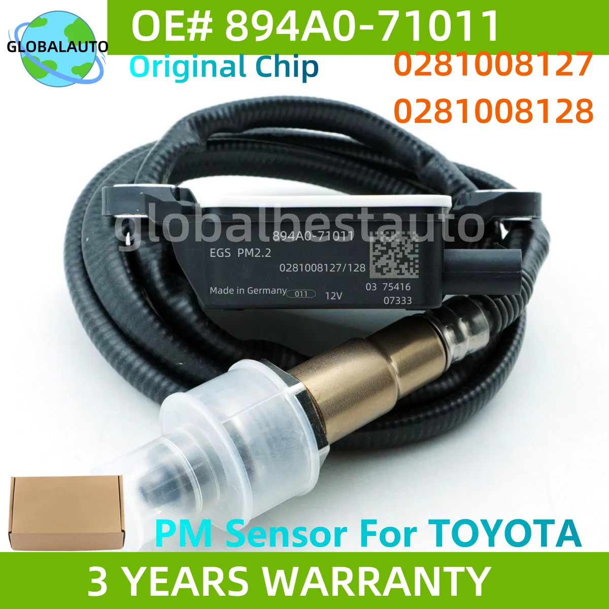 

894A0-71011 894A071011 New Particulate Matter Sensor PM Sensor Fits For 2021 TOYOTA HILUX VI 2.4 GUN12 0281008127 0281008128