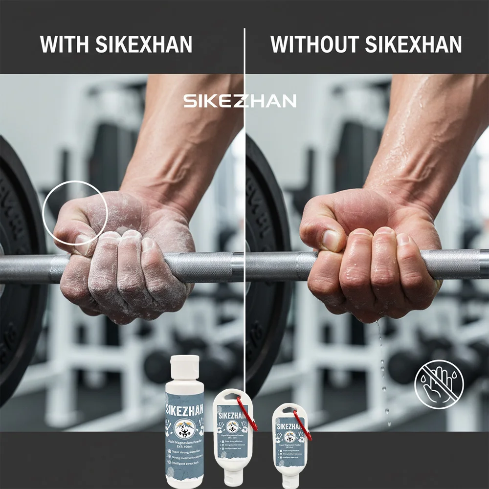 SIKEZHAN Professional Liquid Chalk  Anti-Slip Magnesium Powder for Rock Climbing Weightlifting Gym Crossfit Strong Grip image 3