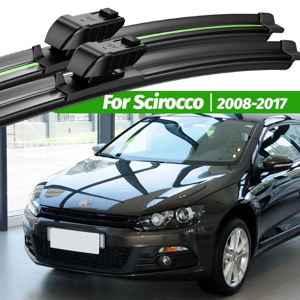 

For VW Scirocco 2008-2017 2pcs Front Windshield Wiper Blades 2010 2011 2012 2013 2014 2015 2016 Windscreen Window Accessories