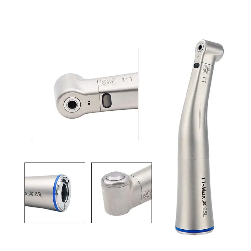 Dental Low Speed Handpiece Fiber Optical Handpiece LED Contra Angle X25 X25L 1:1Dental High Speed Handpiece