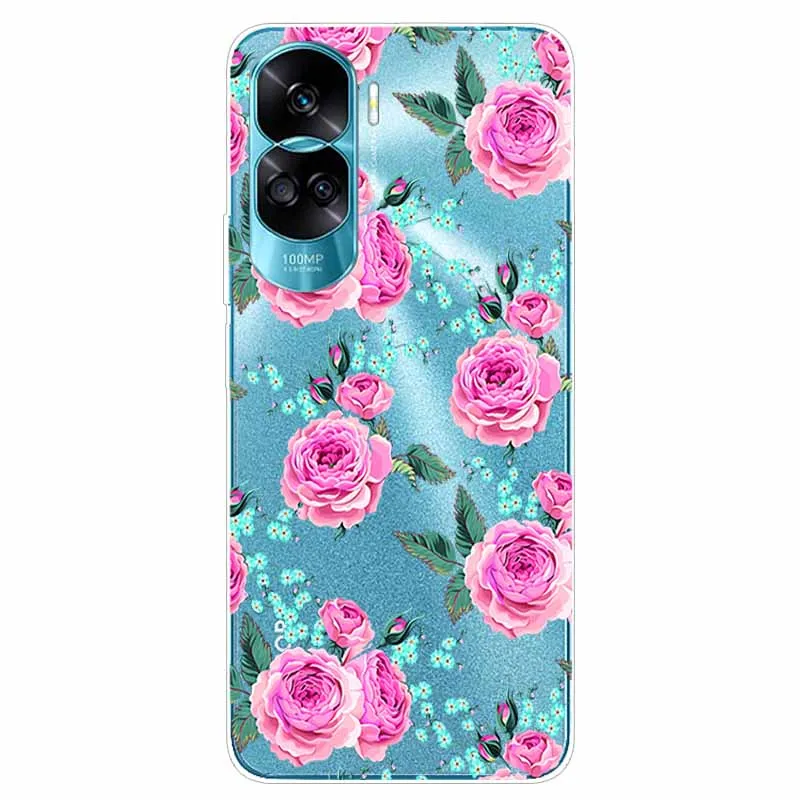 For Honor 90 / 90 Lite / 90 Pro Case 5G Transparent Silicon TPU Soft Phone Cover for Honor 90 Lite 2023 Cases Honor90 Clear Capa