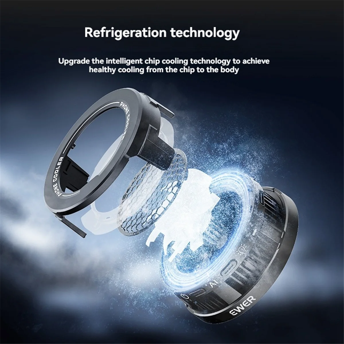 

Новый 3C-магнитный кулер для телефона, малошумный USB-вентилятор с RGB-подсветкой, интеллектуальный охлаждающий вентилятор с контролем температуры для охлаждения игр