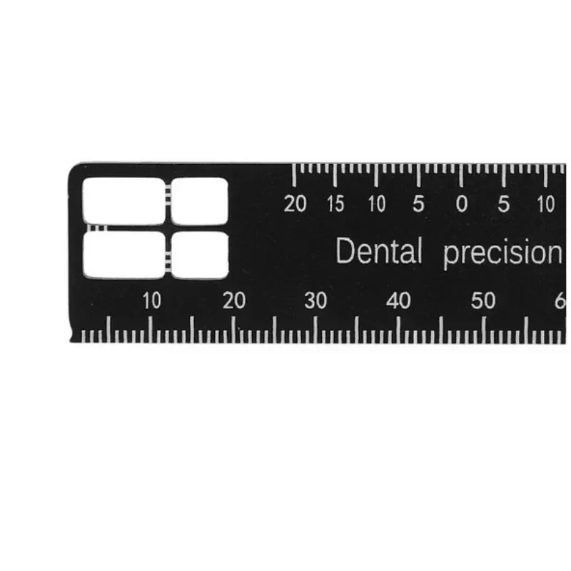 Regla de medición de precisión para fotografía Dental, herramienta médica, escala, calibre de fotografía endodóntica, accesorios de doble cara