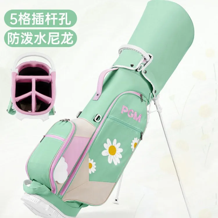 

PGM Golf Bag Women's 5-compartment Pole Hole Shoulder Strap Multi-pocket Bracket Golf Bag Lightweight Water-repellent Club Bag