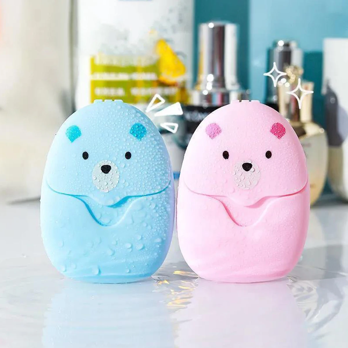 50pcs/box Gentle Water-Soluble Paper Soap Sheets - Deep Cleansing, Moisturizing, and Non-Irritating for Sensitive Skin