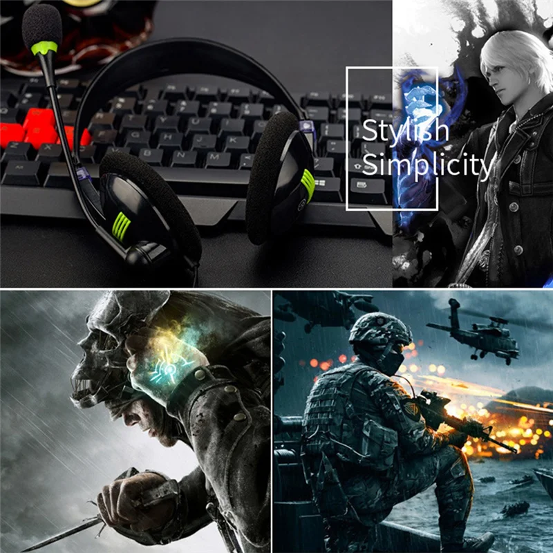 USB Computer Headset Business Operator Special Headset Wired Headset In-Line Control Headset With Typec Adapter, Durable