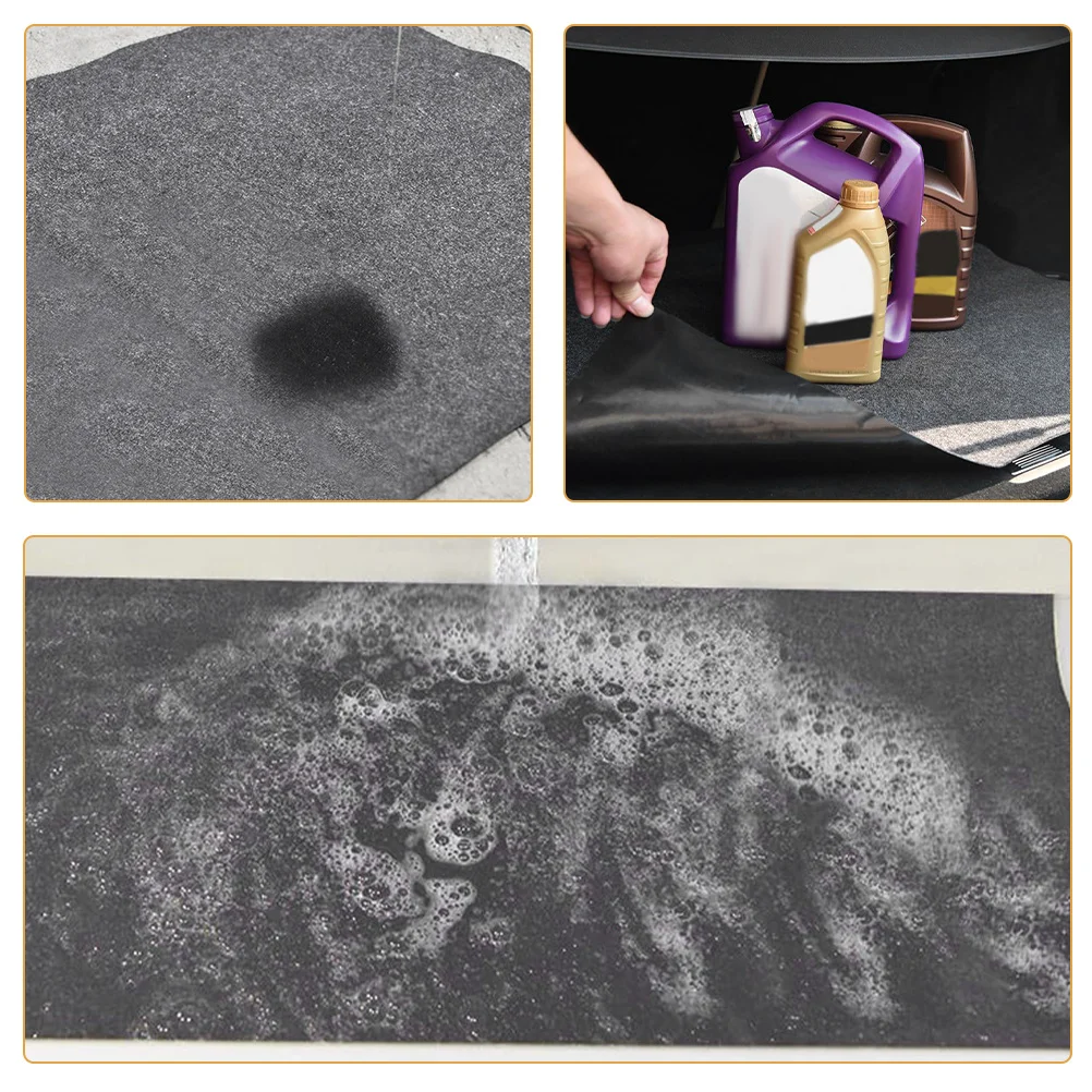 

Garage Floor Oil Mat Durable Felt Non Slip Reusable Oil Absorbent Pad Large Size Under Car Repair Accessory Garage Rug