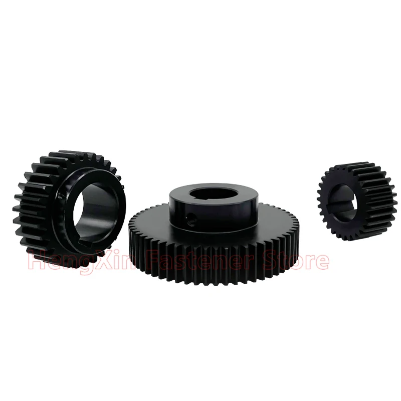 1pcs 10T-17T 1.5M Spur Gear 1.5 Mod 10/11/12/13/14/15/16/17 Teeth 45# Steel Step/Flat Motor Gear Cylindrical Gear Bore 5-15mm