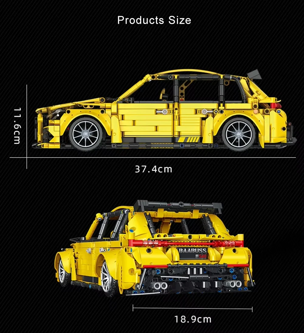 크리 에이 티브 MOC 빌딩 블록 스포츠카 모델 키트 조립 벽돌 교육 건설 장난감 어린이를위한 생일 선물