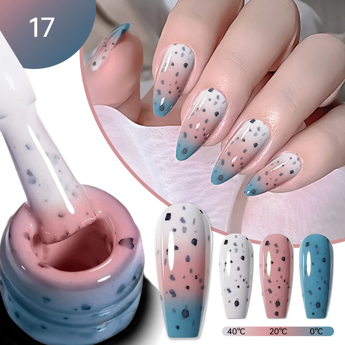 ยาทาเล็บเปลี่ยนสี Faandin 7 มล. 1 ขวด, เจลทาเล็บเปลี่ยนสีตามอุณหภูมิ, เปลี่ยนสีได้อย่างน่าทึ่ง, สีสันสดใส, เปลี่ยนสีได้ตามอุณหภูมิ, ยาทาเล็บที่สาวๆ ต้องมี, ทนทานต่อการใช้งาน, ติดทนนาน, แข็งแรง, ไม่ซีดจางง่าย, ใช้งานง่าย, ทำได้ที่บ้าน, ของใช้จำเป็นสำหรับงานพรอม, ร้านทำเล็บ, และงานปาร์ตี้, ยาทาเล็บพิเศษสำหรับร้านทำเล็บขายส่ง