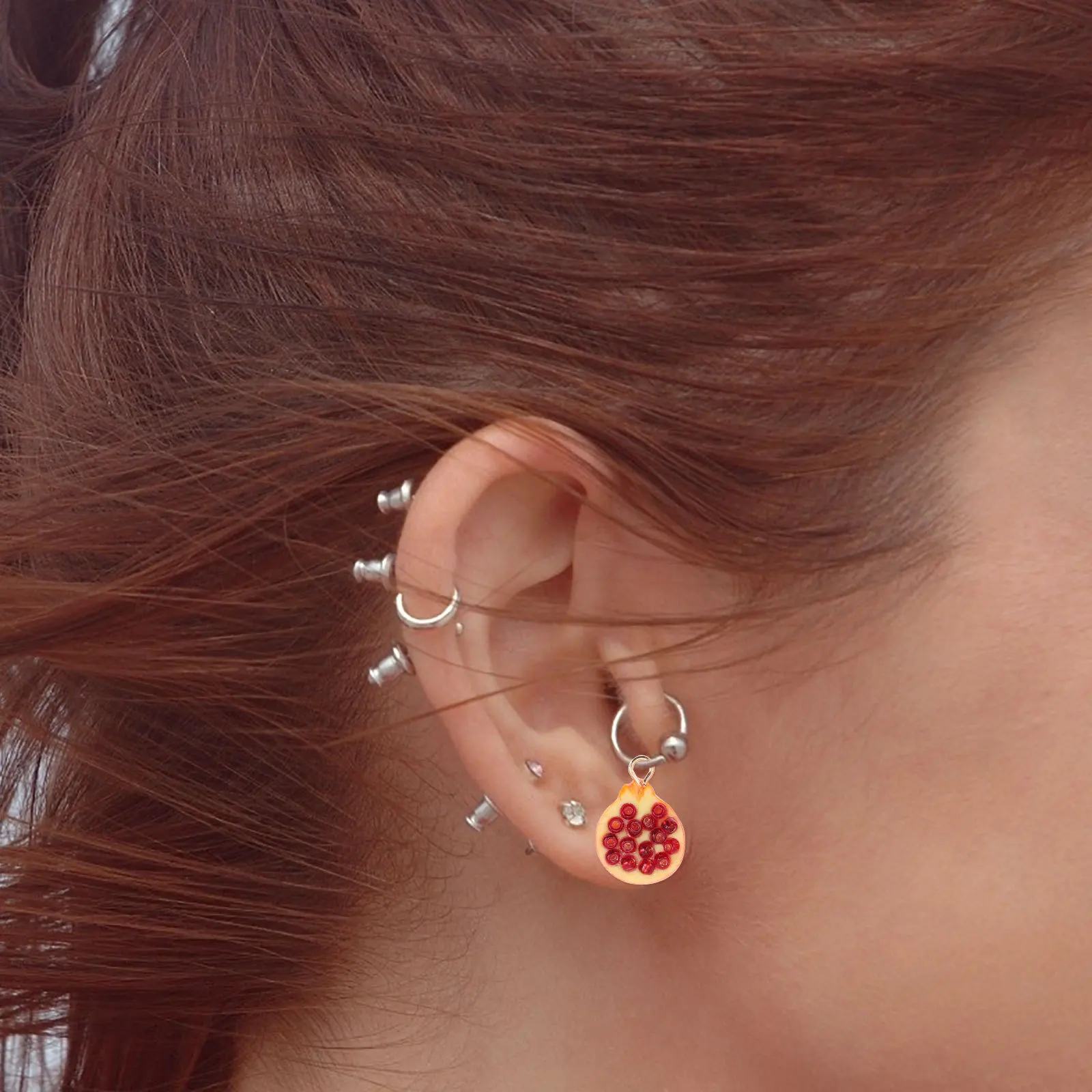 

4pcs Colorful Painted Resin Pendants Diy Earring Charms For Jewelry Making Craft Kits Festival Gift Decorative Accessories