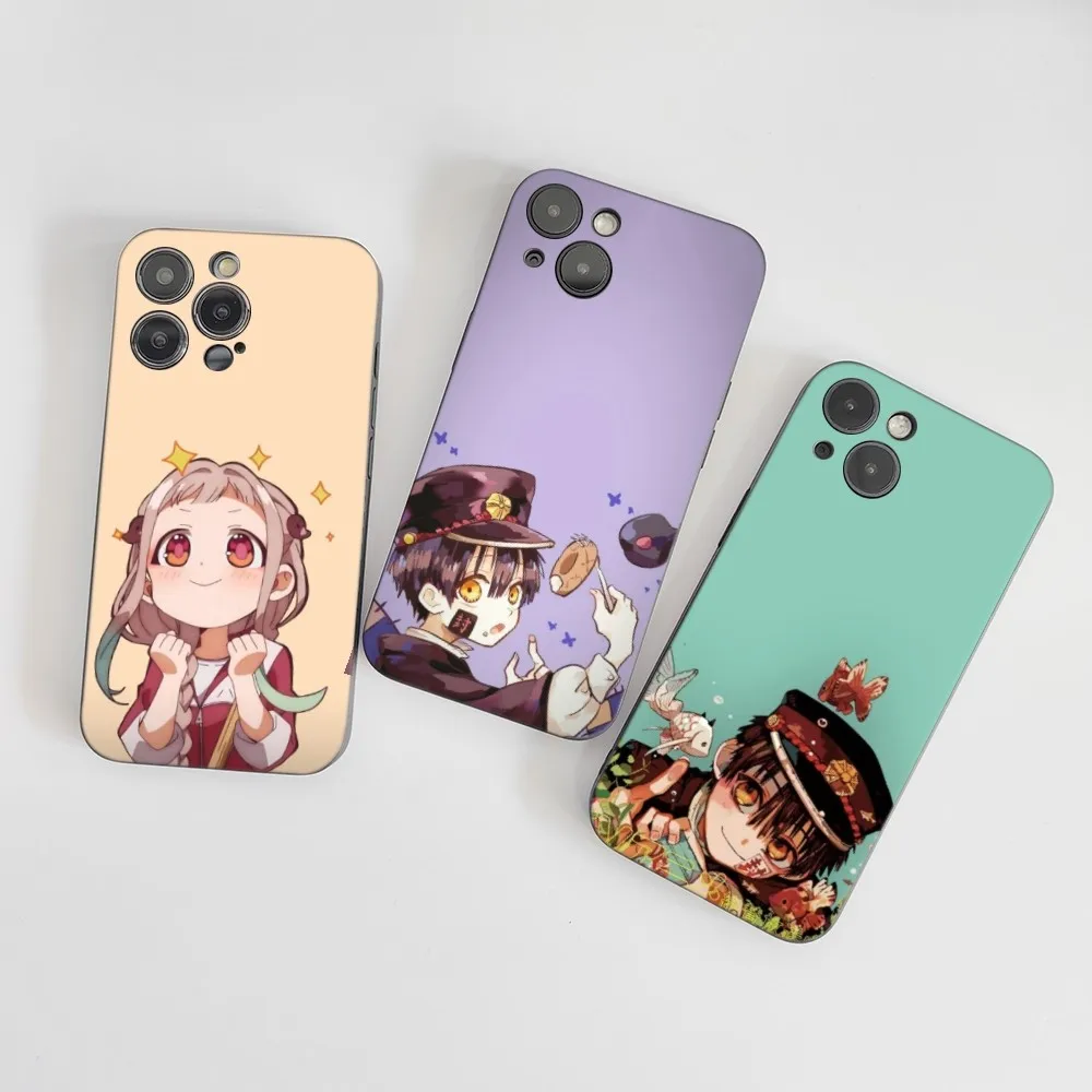 1pc Toilet-Bound Hanako-kun Anime Phone Case Silicone Soft For IPhone 16 15 14 13 12 11 Plus Pro Max Plus