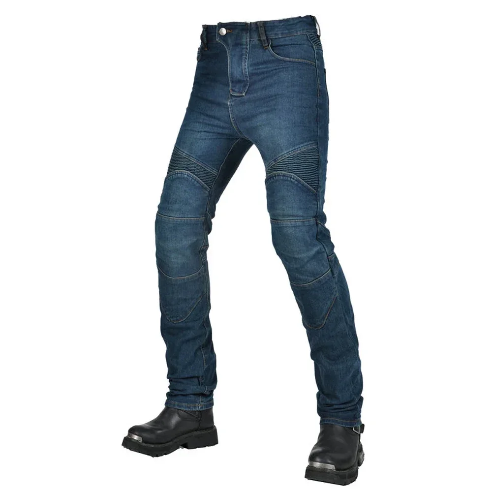 Men Women Motorcycle Riding Pants with 4 X CE Armor Knee Hip Protection Street Bike Motocross Racing Jeans Sports Pants