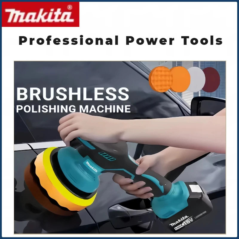 ماكيتا 8 التروس الكهربائية إصلاح الصبح الملمع اللاسلكي سيارة اللاسلكية التلميع آلة الملمع #5