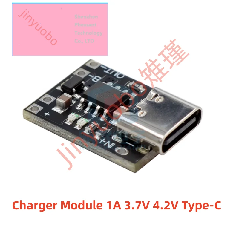 Type-C USB Ultra-Small Lithium Battery Charging Panel 1A Ternary Lithium Battery 3.7V 4.2V Charger Module With Protection Board