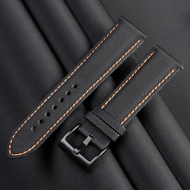 20mm 21mm 22mm 23mm 24mm adequado para tudor casio mido timoneiro de fibra de carbono couro de náilon comandante m021/m025 pulseira esportiva