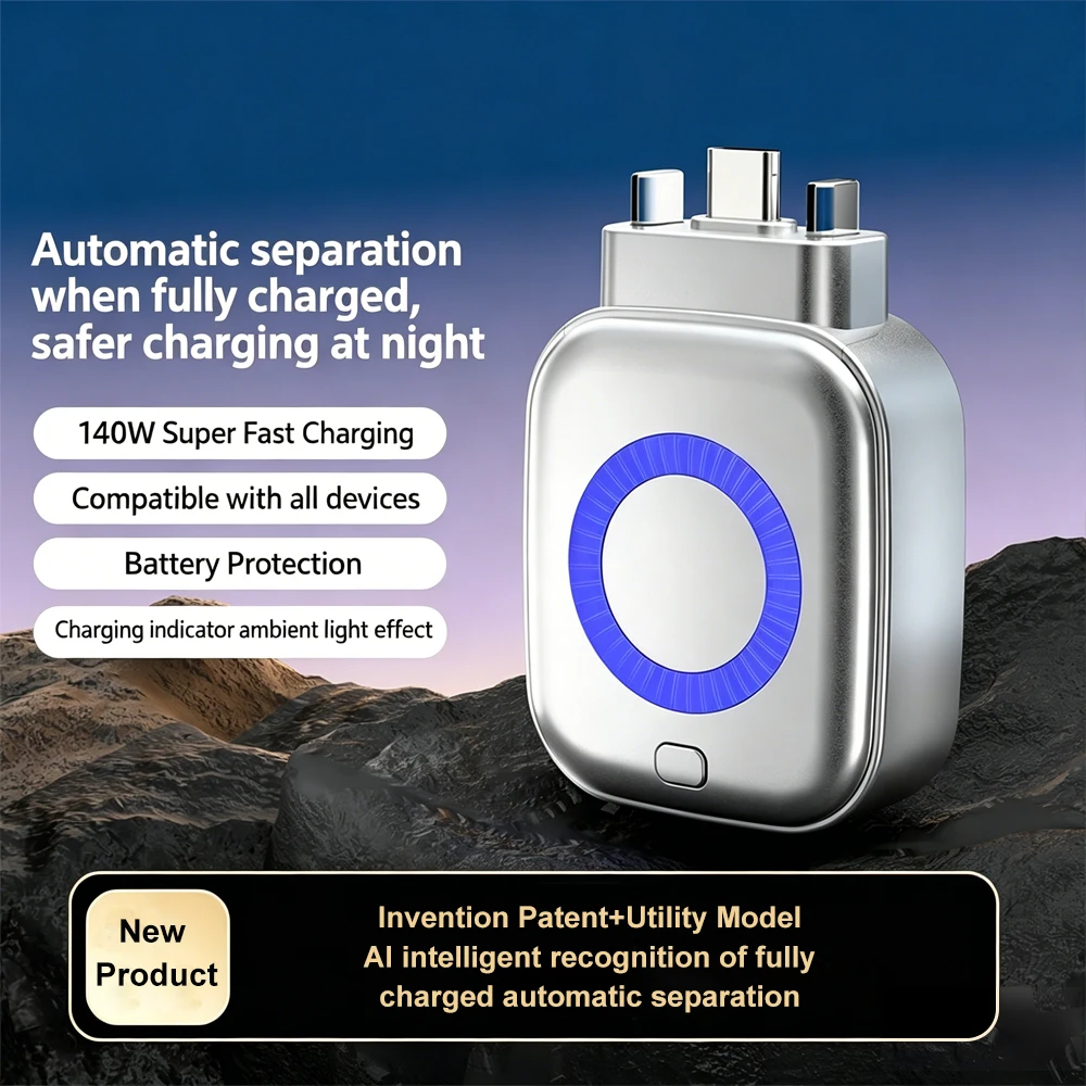 Intelligent Full Charge Separator 140W General Fast Full Charge AI Automatic Separation Safe Charging Anti Overcharge Protection