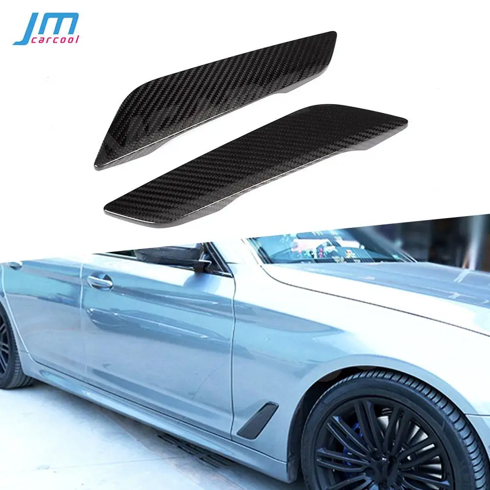 

For BMW 5 Series G30 G31 2017-2019 Carbon Fiber Front Fender Side Air Flow Intake Trims Cover Winglet Car Exterior Decoration