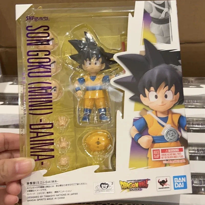 

Оригинальный Bandai Dragon Ball S.H.Figuarts Shf Son Goku Daima ПВХ 7 см аниме фигурки модель коллекция игрушка в подарок