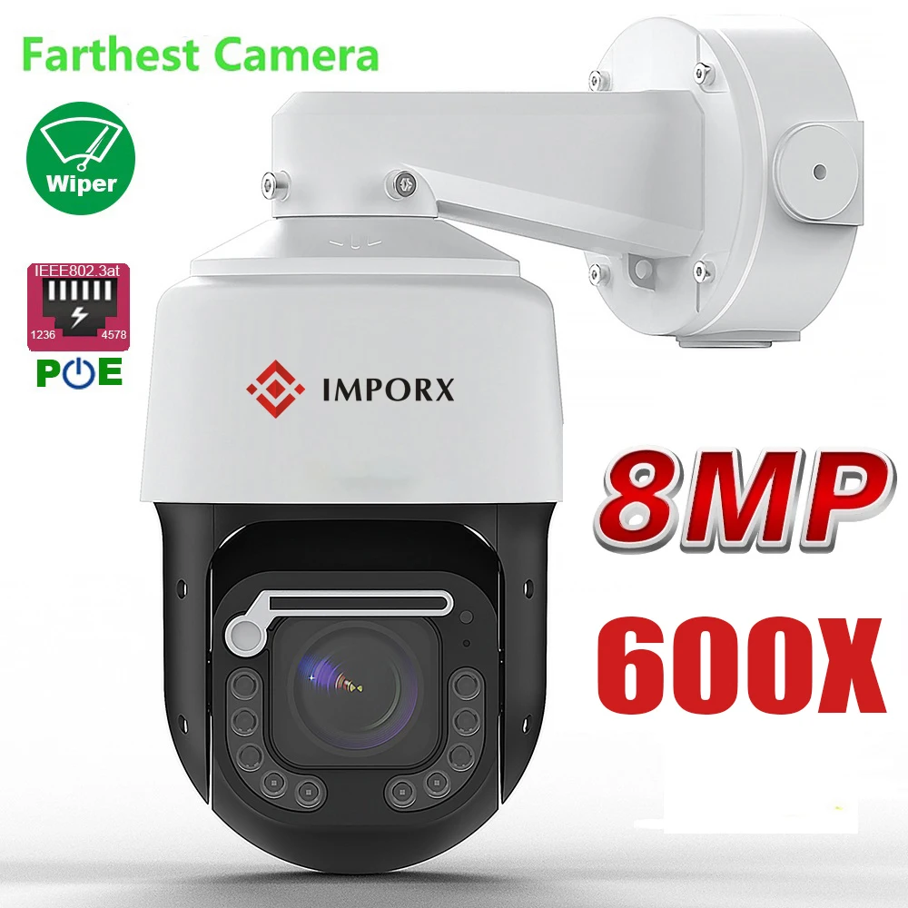 4K 8MP 600X ZOOM IMX415 POE RTMP High Speed dome PTZ Wiper IP Camera ONVIF Absolute move Hikvision