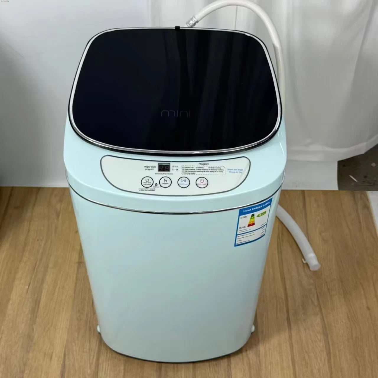 10L Mini Portable Washing Machine 90°C High Temperature Boiling Sterilization Folding Washer for Baby Clothes Underwear Socks