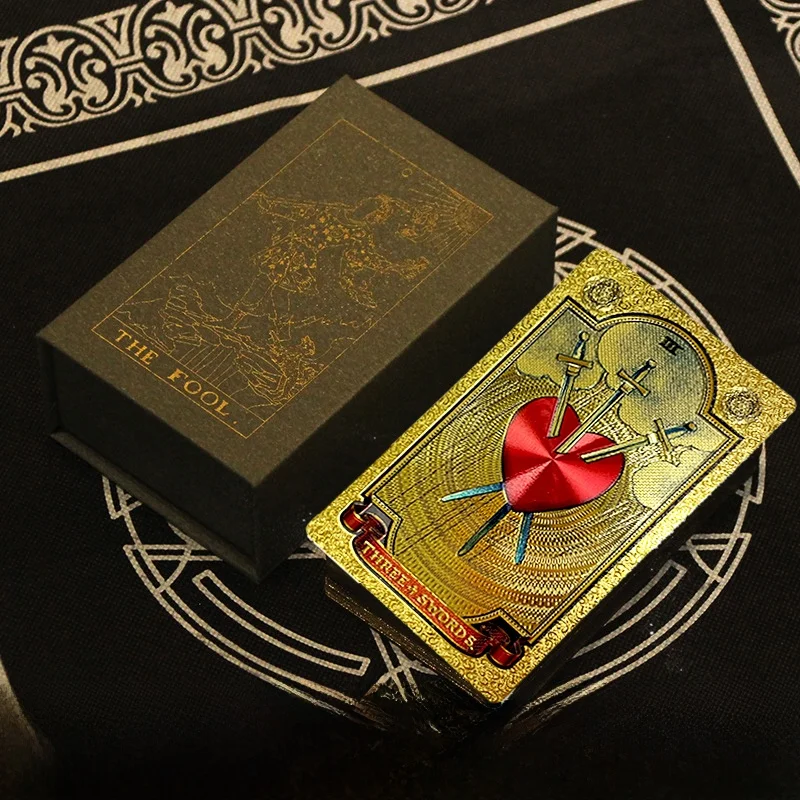 クラシックミニタロットカードデッキ-初心者におすすめのテーブルクロス-wtカード-ムーンヴィレッジブランド-カジュアルゲーム-～4人用